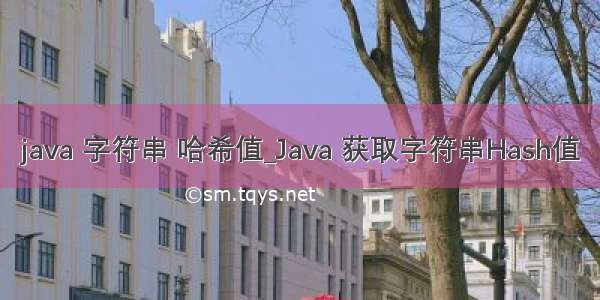 java 字符串 哈希值_Java 获取字符串Hash值