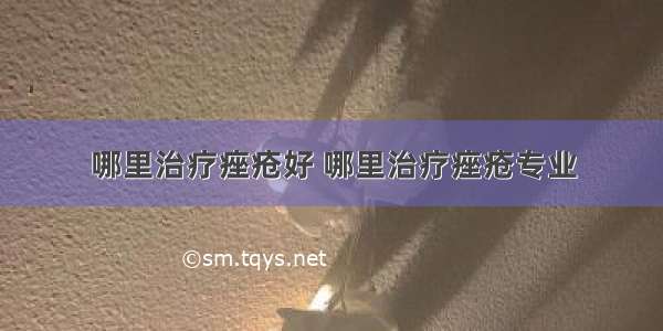 哪里治疗痤疮好 哪里治疗痤疮专业