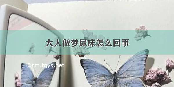 大人做梦尿床怎么回事