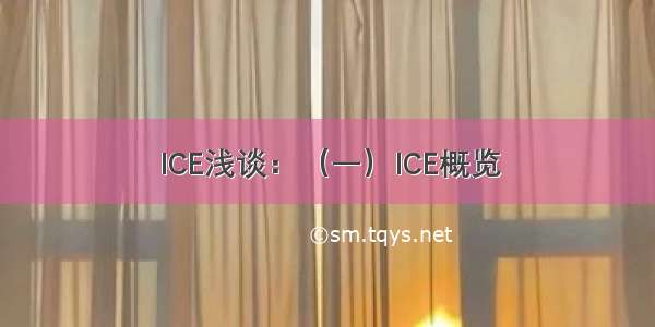 ICE浅谈：（一）ICE概览