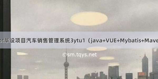 springboot毕设项目汽车销售管理系统3ytu1（java+VUE+Mybatis+Maven+Mysql）