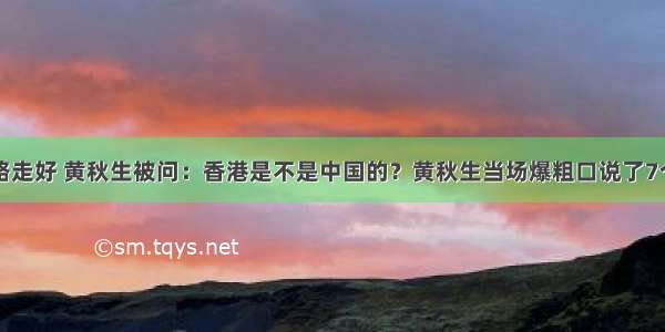 一路走好 黄秋生被问：香港是不是中国的？黄秋生当场爆粗口说了7个字