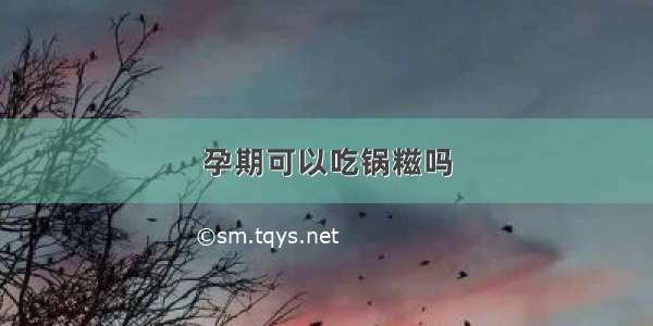 孕期可以吃锅糍吗