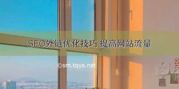 SEO外链优化技巧 提高网站流量