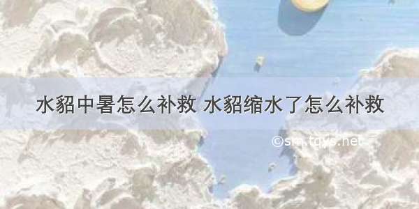 水貂中暑怎么补救 水貂缩水了怎么补救