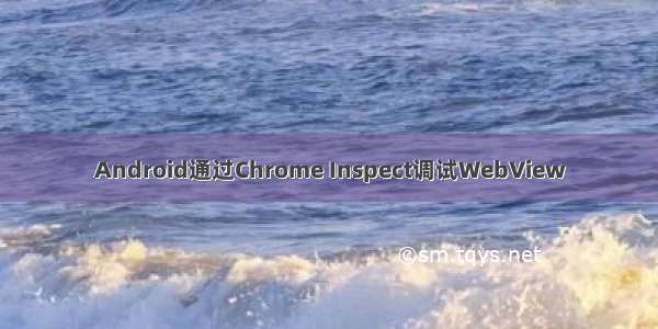 Android通过Chrome Inspect调试WebView