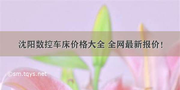 沈阳数控车床价格大全 全网最新报价！