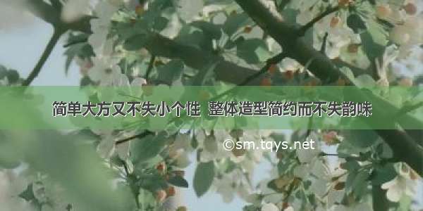 简单大方又不失小个性  整体造型简约而不失韵味