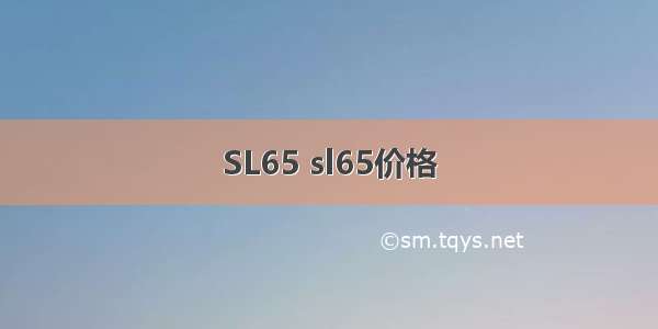 SL65 sl65价格