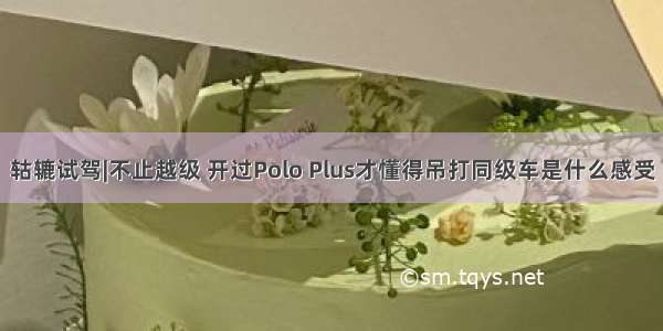 轱辘试驾|不止越级 开过Polo Plus才懂得吊打同级车是什么感受