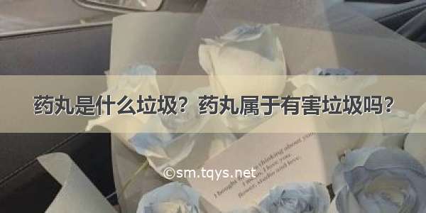 药丸是什么垃圾？药丸属于有害垃圾吗？