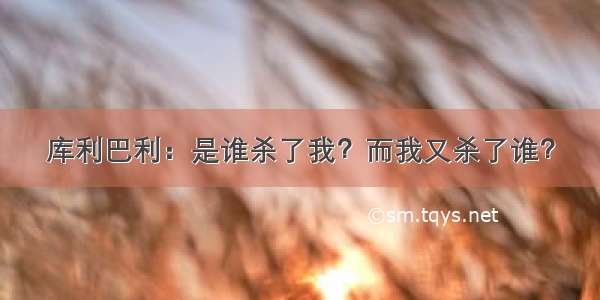 库利巴利：是谁杀了我？而我又杀了谁？