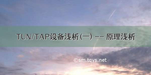TUN/TAP设备浅析(一) -- 原理浅析