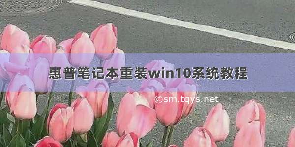 惠普笔记本重装win10系统教程