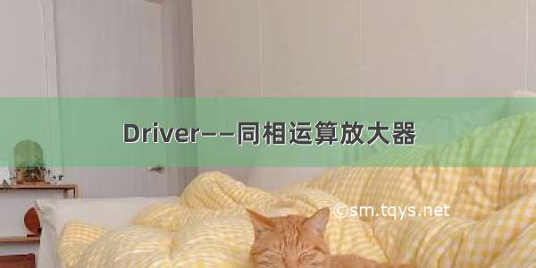 Driver——同相运算放大器