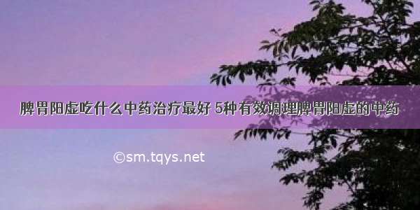 脾胃阳虚吃什么中药治疗最好 5种有效调理脾胃阳虚的中药