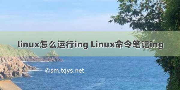 linux怎么运行ing Linux命令笔记ing