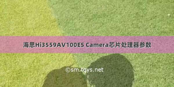 海思Hi3559AV100ES Camera芯片处理器参数