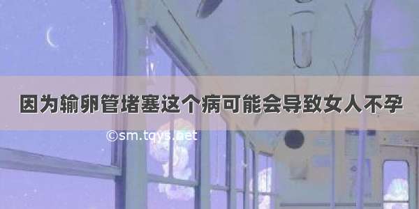 因为输卵管堵塞这个病可能会导致女人不孕