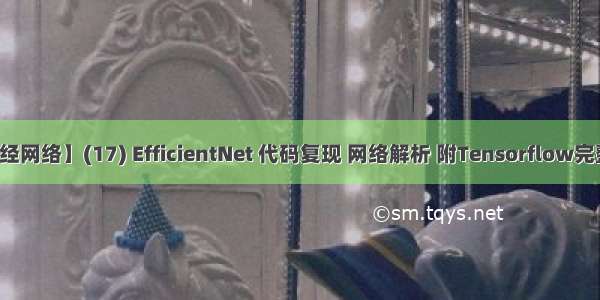【神经网络】(17) EfficientNet 代码复现 网络解析 附Tensorflow完整代码