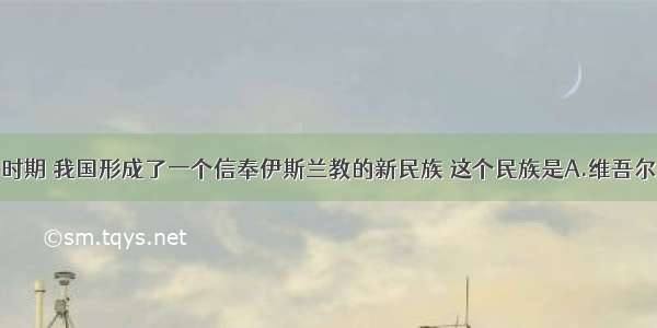 单选题元朝时期 我国形成了一个信奉伊斯兰教的新民族 这个民族是A.维吾尔族B.藏族C.