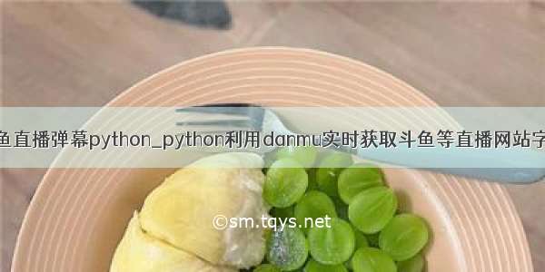 斗鱼直播弹幕python_python利用danmu实时获取斗鱼等直播网站字幕