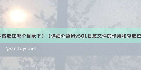 MySQL日志文件该放在哪个目录下？（详细介绍MySQL日志文件的作用和存放位置） vbs mysql