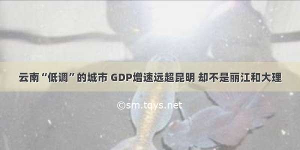 云南“低调”的城市 GDP增速远超昆明 却不是丽江和大理