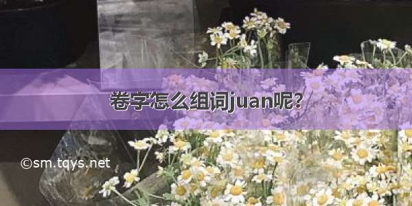 卷字怎么组词juan呢？