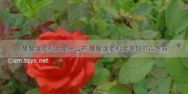 醋酸泼尼松片是什么药 醋酸泼尼松片孕妇可以吃吗