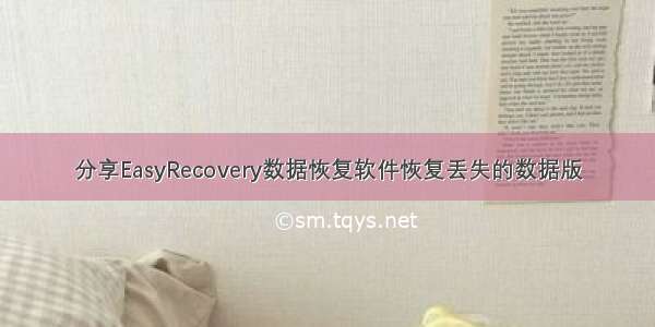 分享EasyRecovery数据恢复软件恢复丢失的数据版