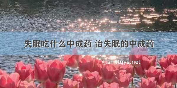 失眠吃什么中成药 治失眠的中成药