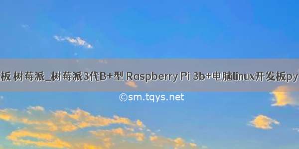 python开发板 树莓派_树莓派3代B+型 Raspberry Pi 3b+电脑linux开发板python编程