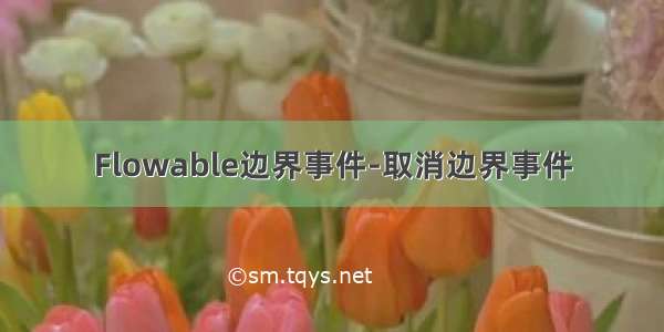 Flowable边界事件-取消边界事件