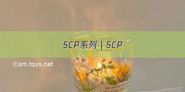 SCP系列｜SCP