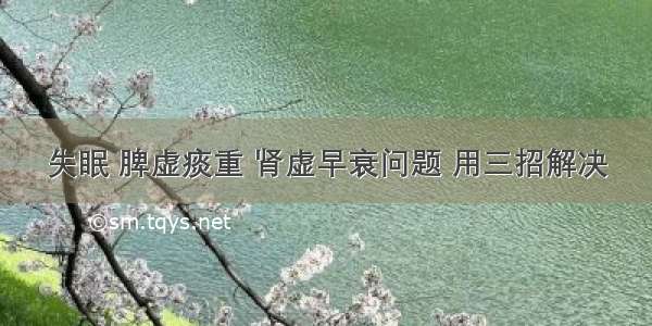 失眠 脾虚痰重 肾虚早衰问题 用三招解决