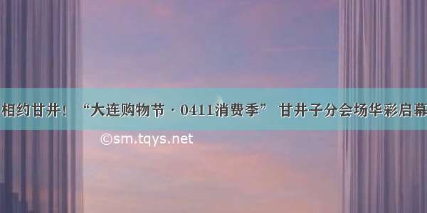 相约甘井！“大连购物节·0411消费季” 甘井子分会场华彩启幕