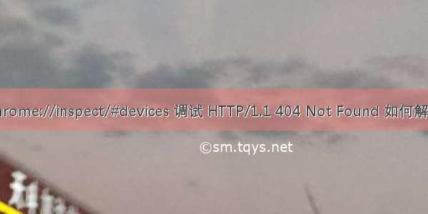 chrome://inspect/#devices 调试 HTTP/1.1 404 Not Found 如何解决