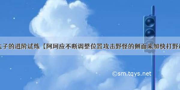 王者荣耀夫子的进阶试炼【阿珂应不断调整位置攻击野怪的侧面来加快打野速度】答案