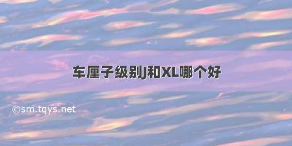 车厘子级别J和XL哪个好