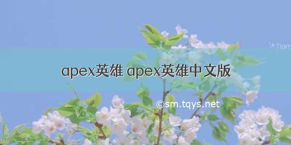 apex英雄 apex英雄中文版