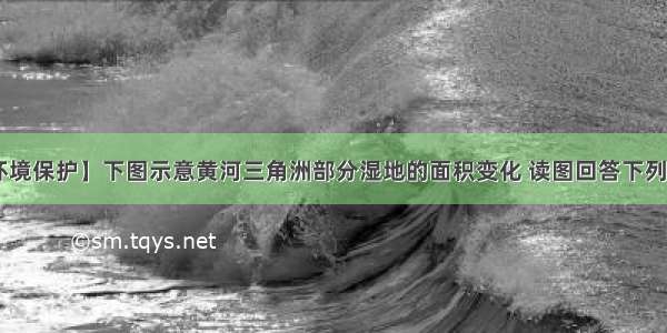 【选修6-环境保护】下图示意黄河三角洲部分湿地的面积变化 读图回答下列问题。(1)比