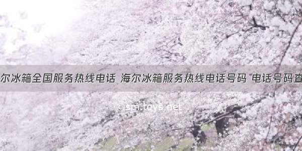 海尔冰箱全国服务热线电话 海尔冰箱服务热线电话号码 电话号码查询