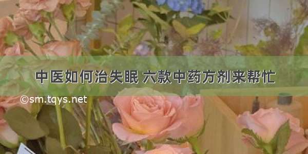 中医如何治失眠 六款中药方剂来帮忙