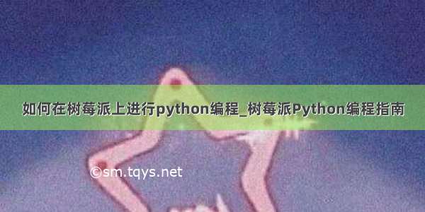 如何在树莓派上进行python编程_树莓派Python编程指南