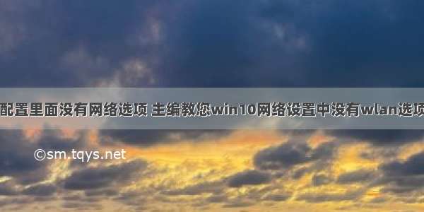 计算机配置里面没有网络选项 主编教您win10网络设置中没有wlan选项怎么办