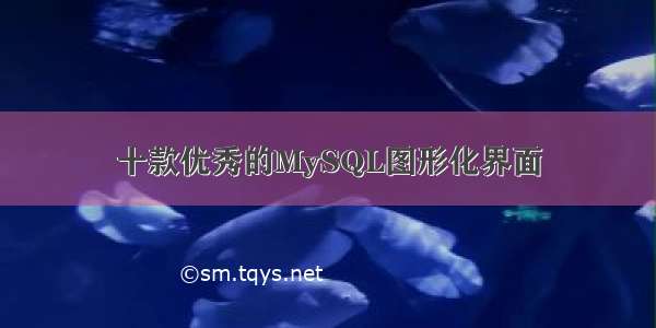 十款优秀的MySQL图形化界面