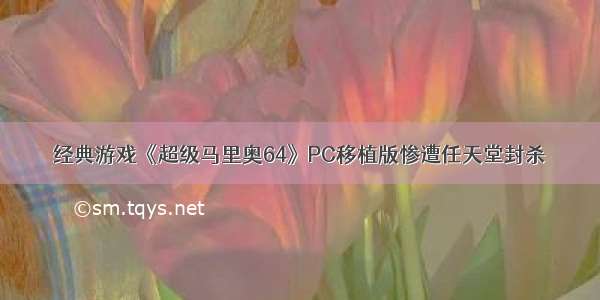 经典游戏《超级马里奥64》PC移植版惨遭任天堂封杀