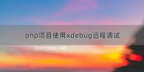 php项目使用xdebug远程调试