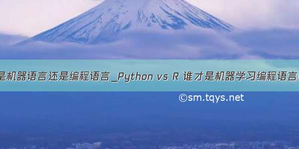 python是机器语言还是编程语言_Python vs R 谁才是机器学习编程语言的首选？